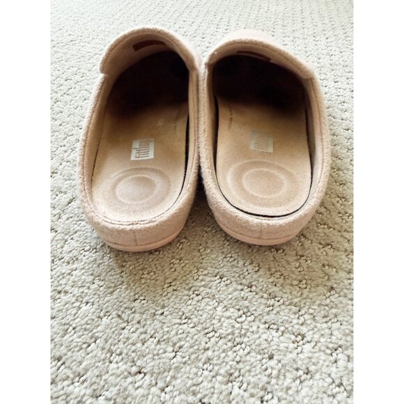 Fitflop Shuv Women's Felt Clogs Mules Shoes in Beige Pink Size 7 - Picture 4 of 9